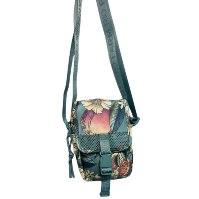 Bolsa Farm Fervo Romance Em Flor Azul