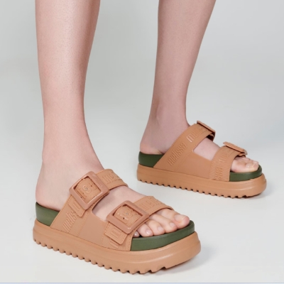 Melissa Cozy M Lover Platform Ad - Bege/Verde