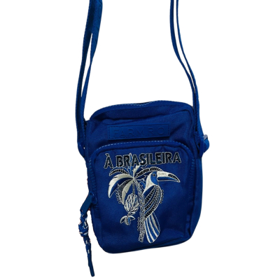 Bolsa Farm Da Gema Encanto Tropical Azul 