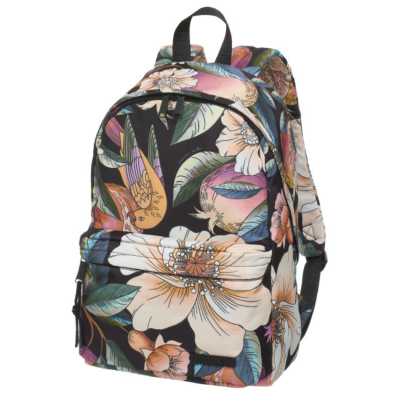 Mochila Farm Xodó Romance Em Flor Marrom 