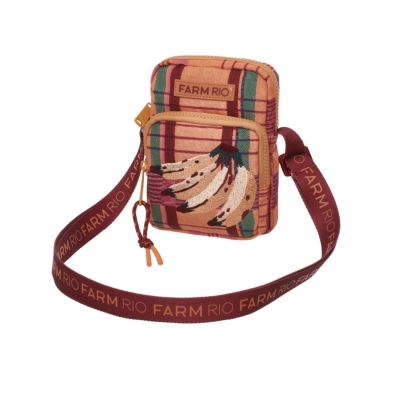 Bolsa Farm Da Gema Sofia Xadrez Laranja 