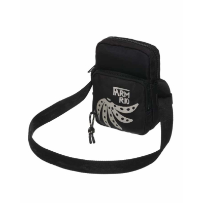 Bolsa Farm Da Gema Gráfico Tropi Preta 