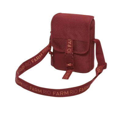 Bolsa Farm Fervo Sofia Xadrez Vinho 